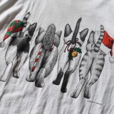 画像7: 1990s MERRY CHRISTMAS ねご L/S Tシャツ　 表記L  (7)