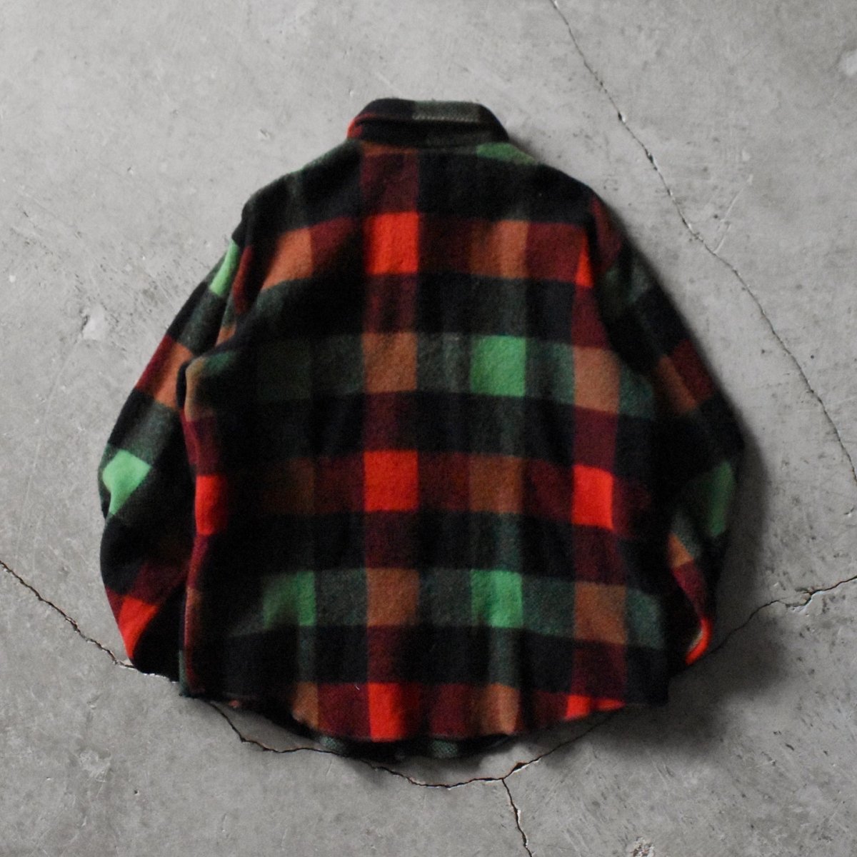 画像2: 1960s MELTON ウールシャツ　 "MADE IN USA"　 実寸L  (2)