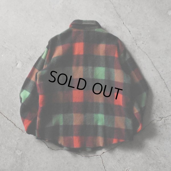 画像2: 1960s MELTON ウールシャツ　 "MADE IN USA"　 実寸L 