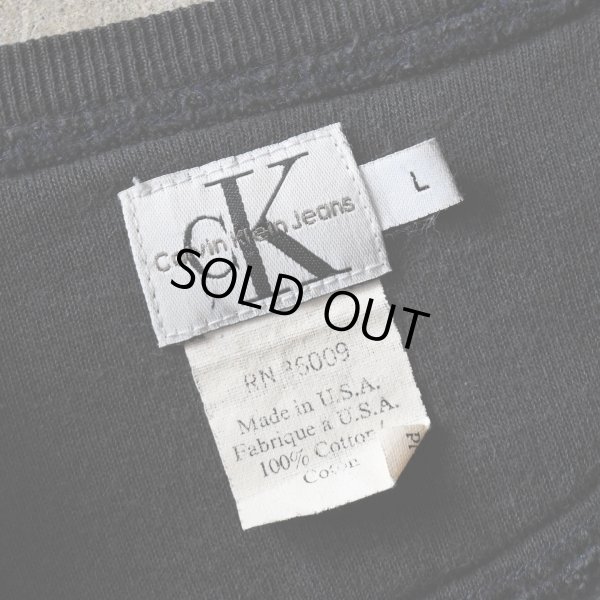 画像2: 1990s CALVIN KLEIN ロゴスウェット　 "MADE IN USA"　 表記L 