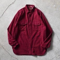 画像1: 1990s EDDIE BAUER シャモアクロスシャツ　 "MADE IN USA"　 表記XL  (1)