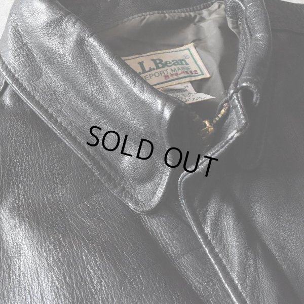 画像6: 1990s L.L.Bean A-2 TYPE レザージャケット　 "MADE IN USA"　 表記L 