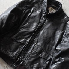 画像4: 1990s L.L.Bean A-2 TYPE レザージャケット　 "MADE IN USA"　 表記L  (4)