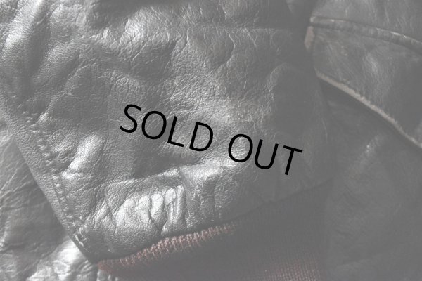 画像17: 1990s L.L.Bean A-2 TYPE レザージャケット　 "MADE IN USA"　 表記L 