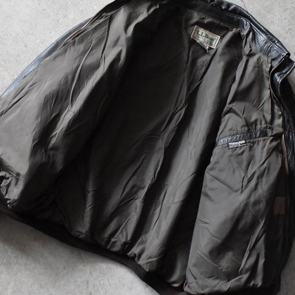 画像20: 1990s L.L.Bean A-2 TYPE レザージャケット　 "MADE IN USA"　 表記L  (20)