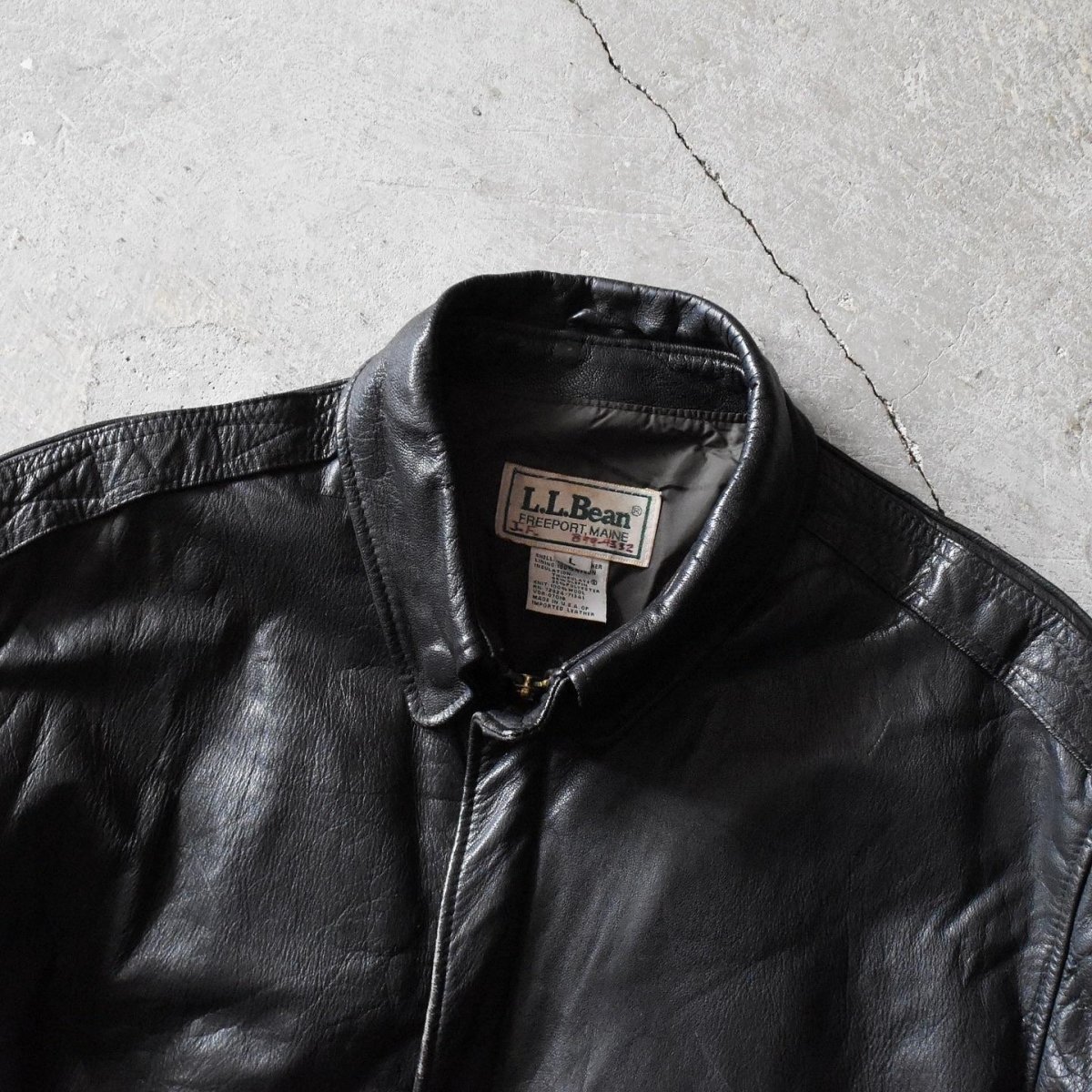 画像5: 1990s L.L.Bean A-2 TYPE レザージャケット　 "MADE IN USA"　 表記L  (5)