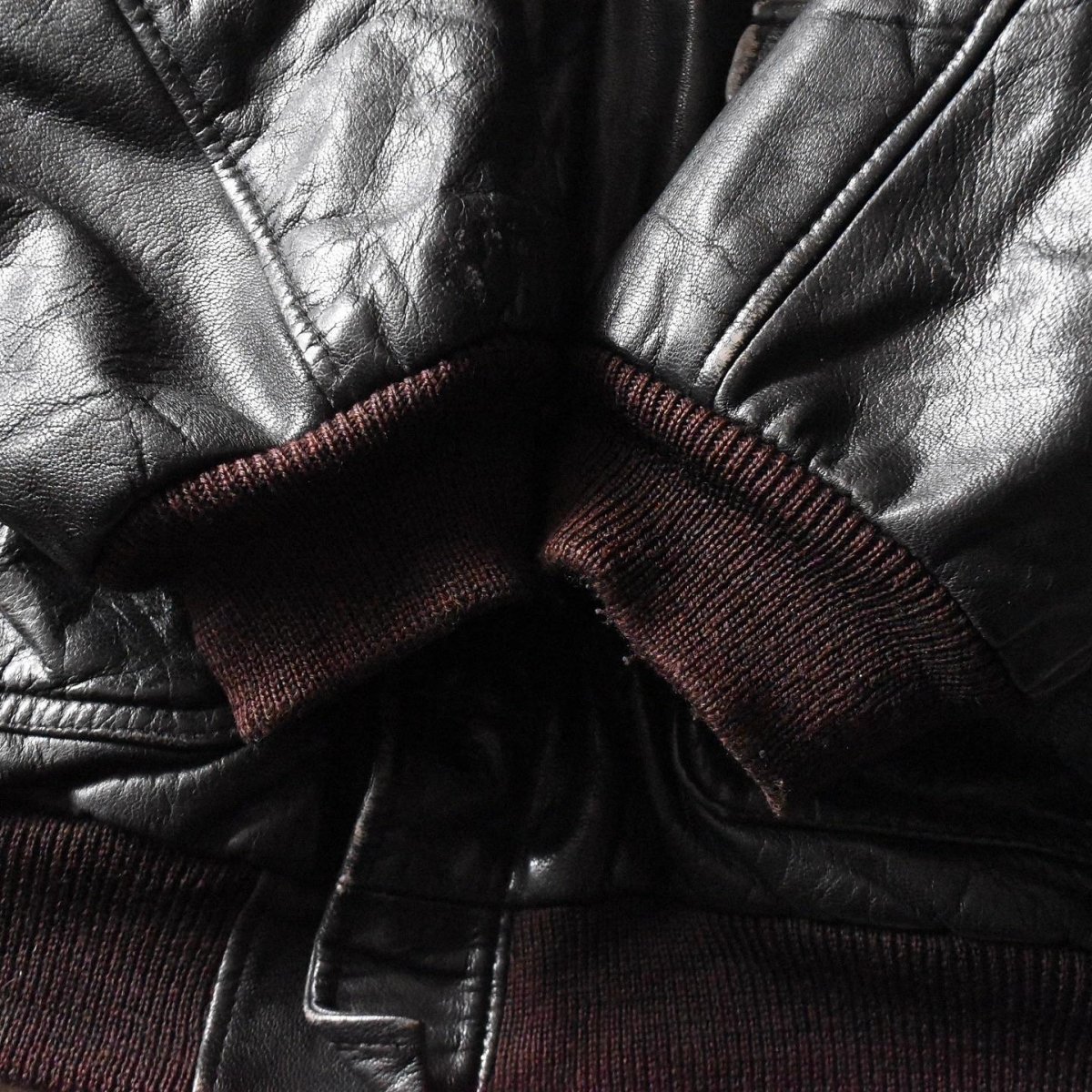 画像18: 1990s L.L.Bean A-2 TYPE レザージャケット　 "MADE IN USA"　 表記L  (18)
