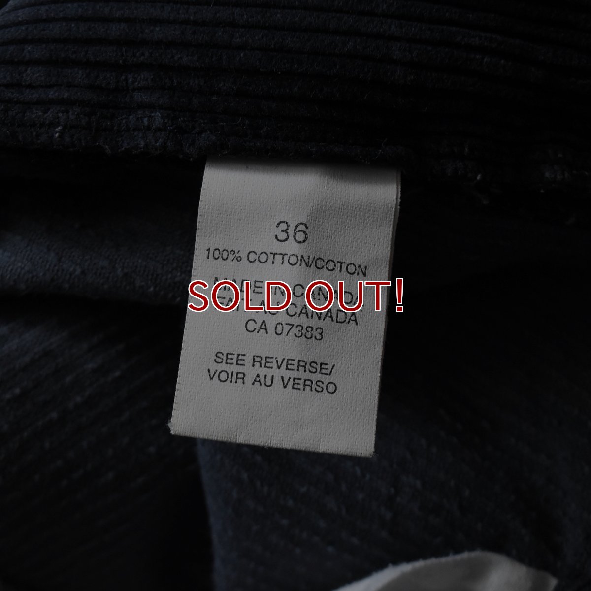 画像5: 1990s Polo by Ralph Lauren 太畝コーデュロイパンツ　 "MADE IN CANADA"　 表記W36  (5)