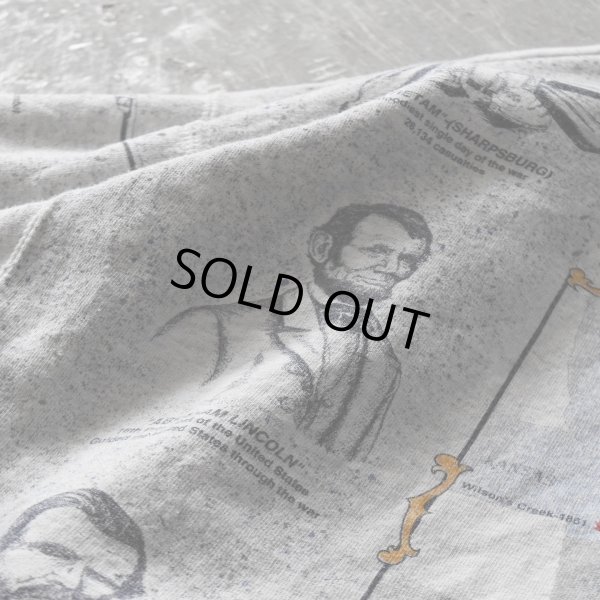 画像15: 1990s ART UNLIMITED アメリカ南北戦争 総柄スウェット　 実寸L 