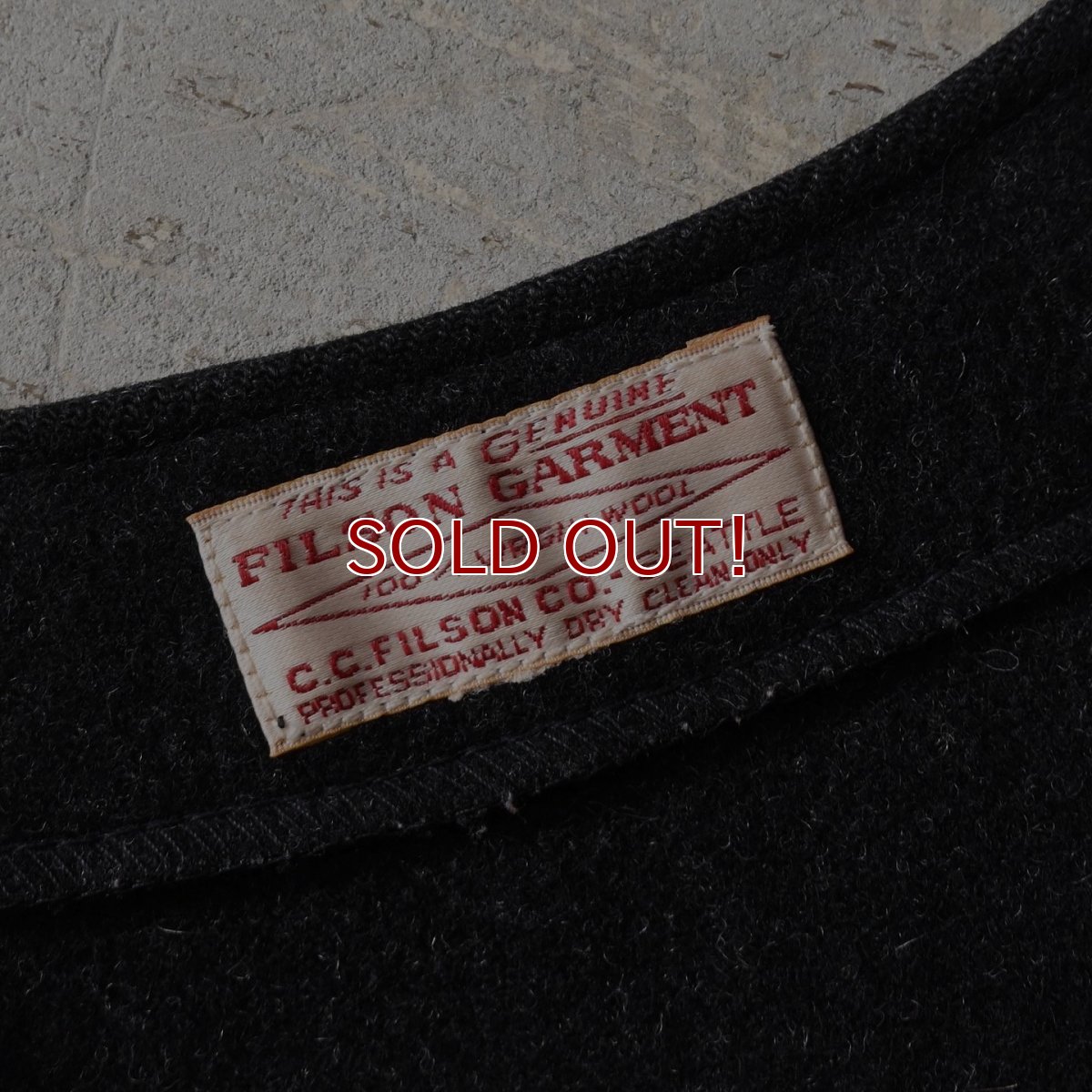 画像3: 1990s FILSON マッキーノウールベスト　 "MADE IN USA"　 実寸L-XL  (3)