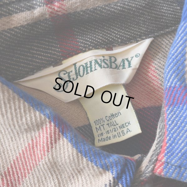 画像3: 1990s ST JOHN'S BAY ヘビーネルシャツ　 "MADE IN USA"　 表記M-TALL 