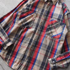 画像5: 1990s ST JOHN'S BAY ヘビーネルシャツ　 "MADE IN USA"　 表記M-TALL  (5)