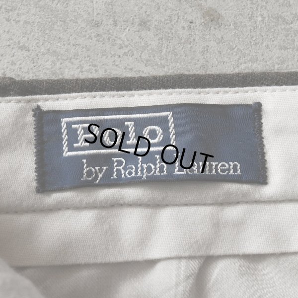 画像3: 1990s Polo by Ralph Lauren コットン2タックパンツ　 表記33×30 