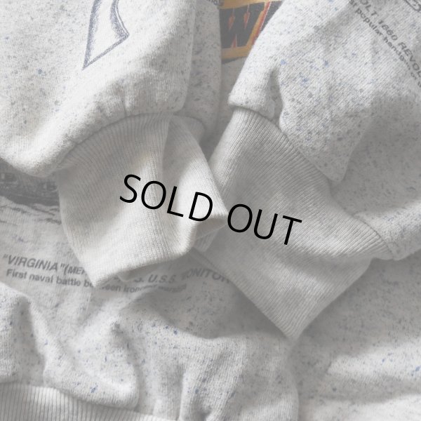 画像8: 1990s ART UNLIMITED アメリカ南北戦争 総柄スウェット　 実寸L 