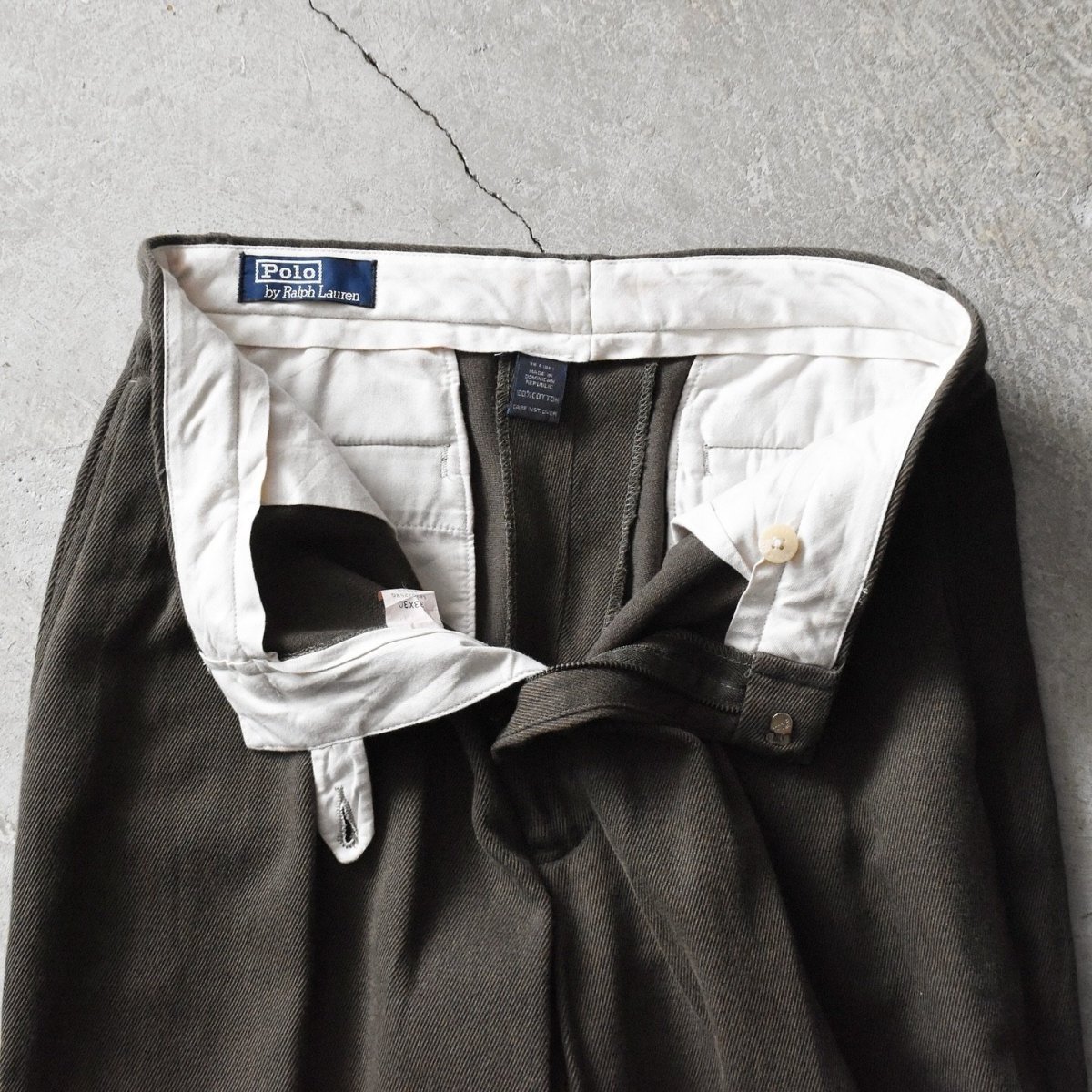 画像6: 1990s Polo by Ralph Lauren コットン2タックパンツ　 表記33×30  (6)