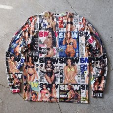 画像2: SMW RUNS THE WORLD エロ総柄Tシャツ　 表記L  (2)