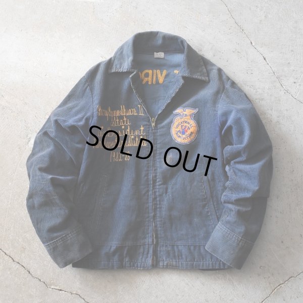 画像2: 1980s FFA コーデュロイジャケット　 "WEST VIRGINIA"　 表記36 