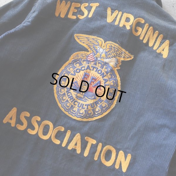 画像20: 1980s FFA コーデュロイジャケット　 "WEST VIRGINIA"　 表記36 