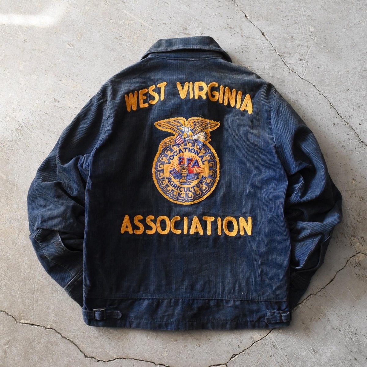 画像1: 1980s FFA コーデュロイジャケット　 "WEST VIRGINIA"　 表記36  (1)