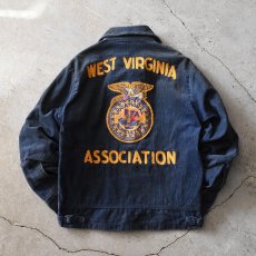画像1: 1980s FFA コーデュロイジャケット　 "WEST VIRGINIA"　 表記36  (1)