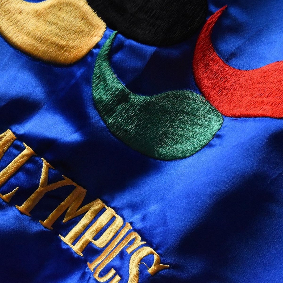 画像5: 1980s SEOUL KOREA 刺繍サテンジャケット　 "88 PARALYMPICS"　 実寸L  (5)