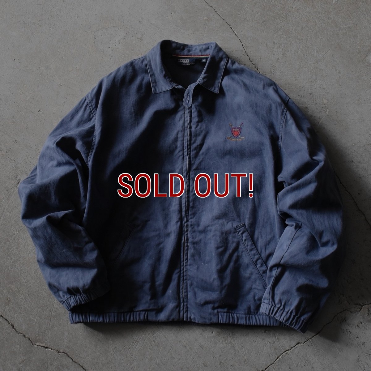 画像1: 1990s Polo by Ralph Lauren チンスト付きコットンジャケット　 "MADE IN USA"　 表記M  (1)