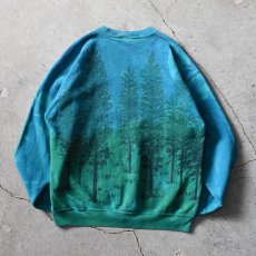 画像2: 1990s LOCAL COLOR 総柄アートスウェット　 "MADE IN USA"　 表記XL  (2)