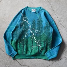 画像1: 1990s LOCAL COLOR 総柄アートスウェット　 "MADE IN USA"　 表記XL  (1)