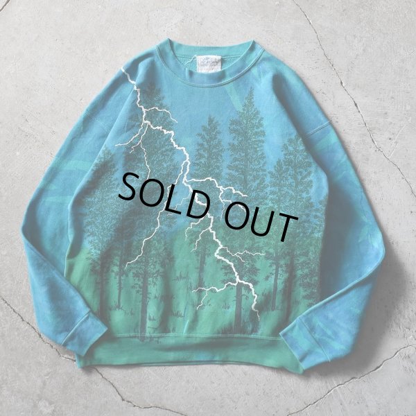 画像1: 1990s LOCAL COLOR 総柄アートスウェット　 "MADE IN USA"　 表記XL 