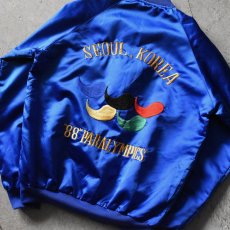 画像3: 1980s SEOUL KOREA 刺繍サテンジャケット　 "88 PARALYMPICS"　 実寸L  (3)