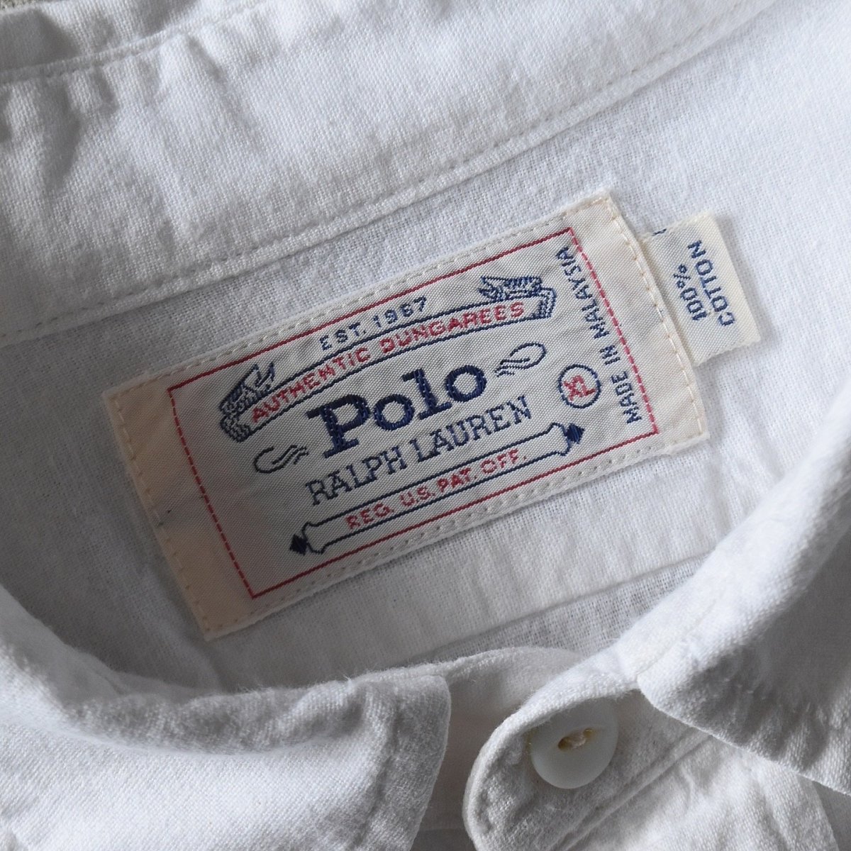 画像4: 1980-90s POLO RALPH LAUREN ワークシャツ　 表記XL  (4)