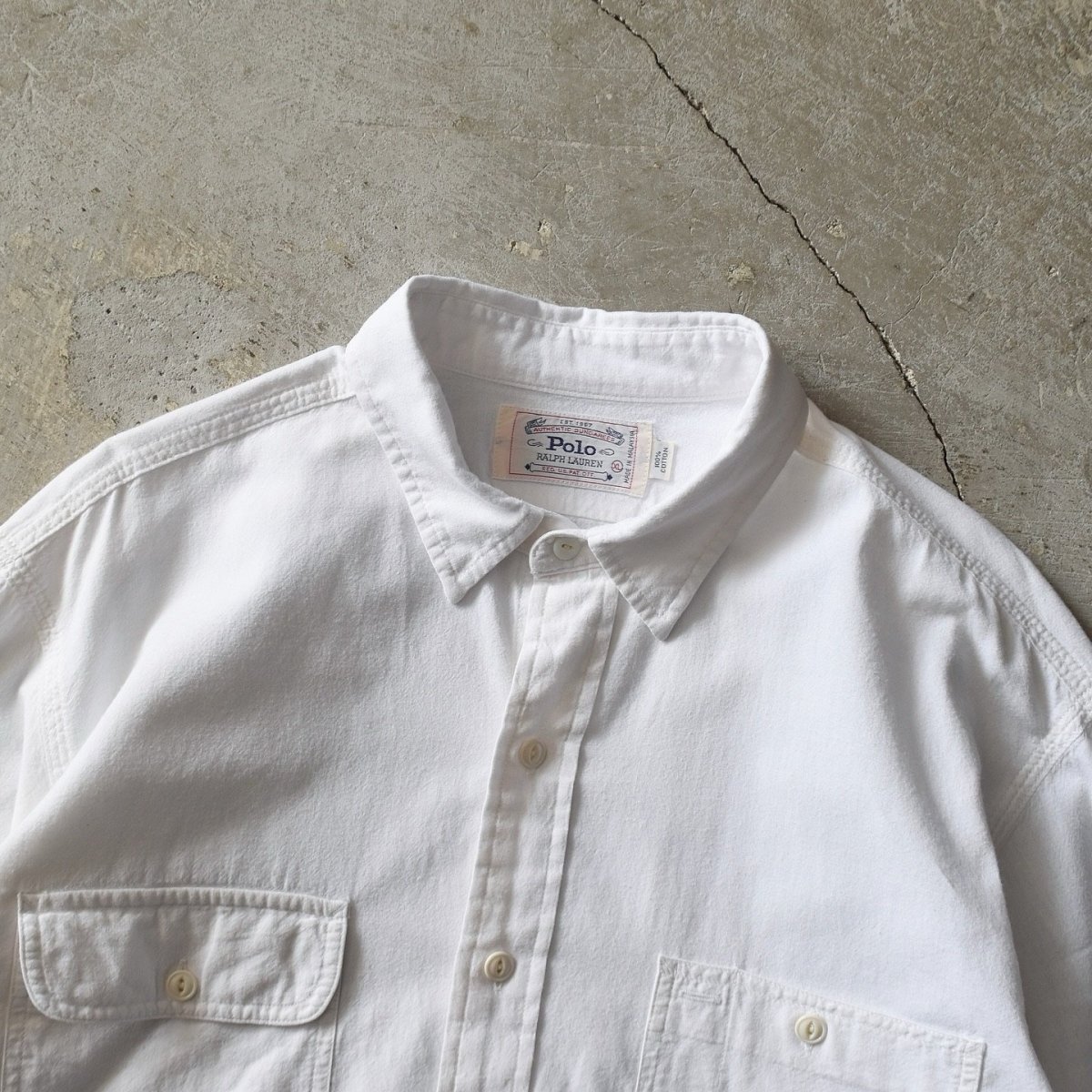 画像3: 1980-90s POLO RALPH LAUREN ワークシャツ　 表記XL  (3)