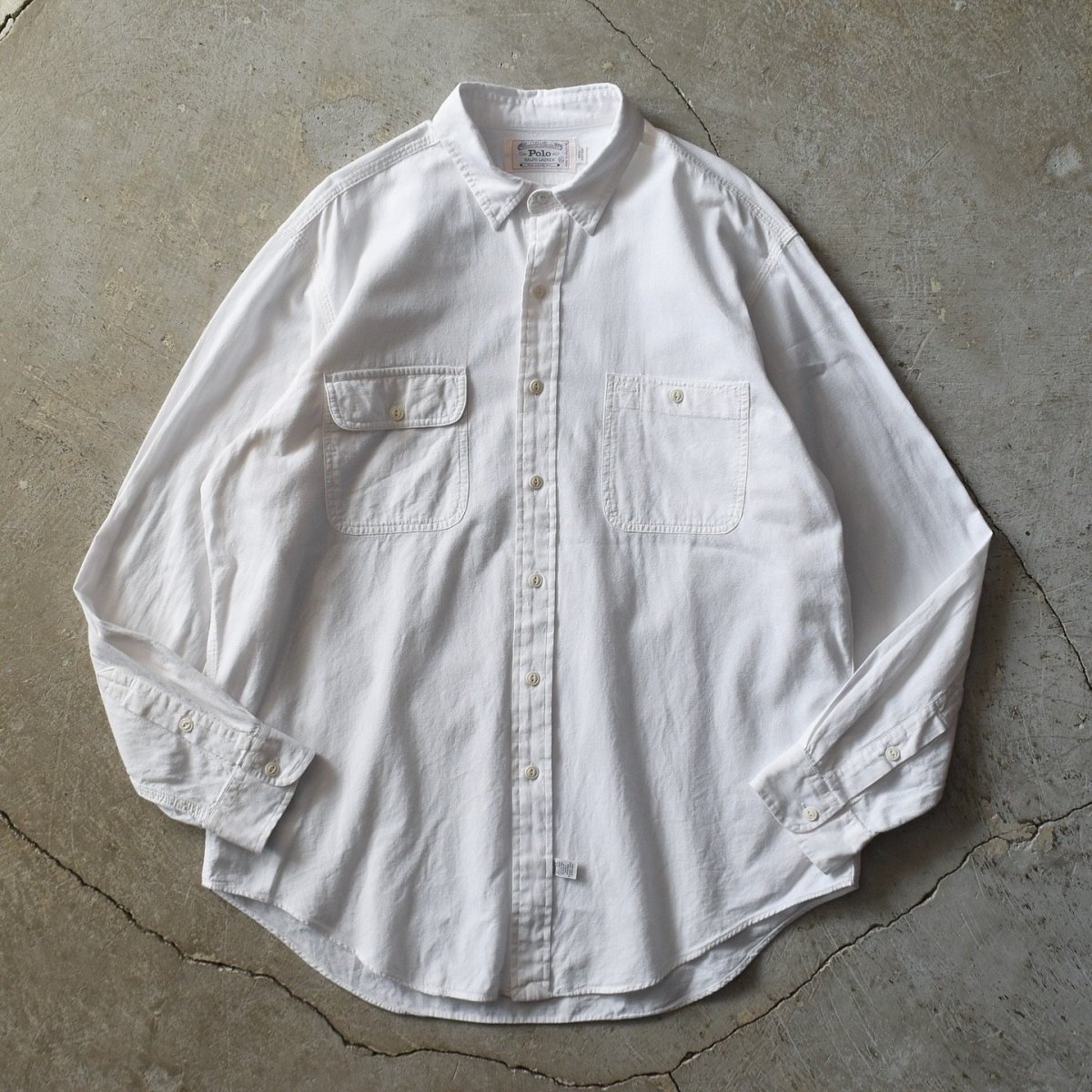 画像1: 1980-90s POLO RALPH LAUREN ワークシャツ　 表記XL  (1)