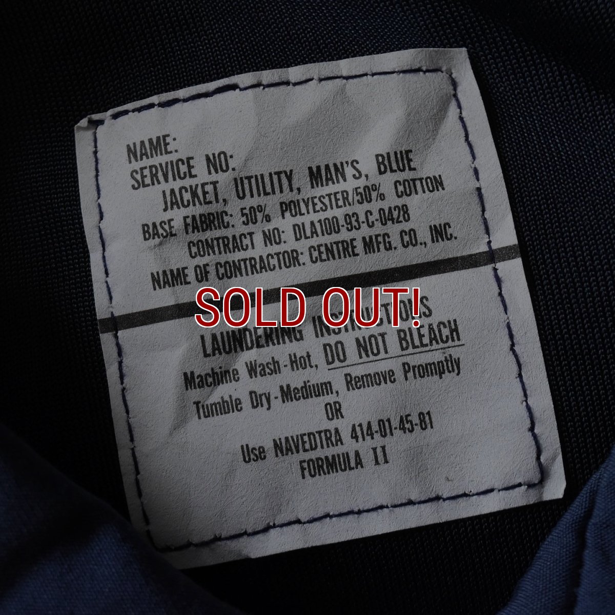 画像3: DEAD STOCK　 1990s US.NAVY サブマリンジャケット　 表記48XL  (3)