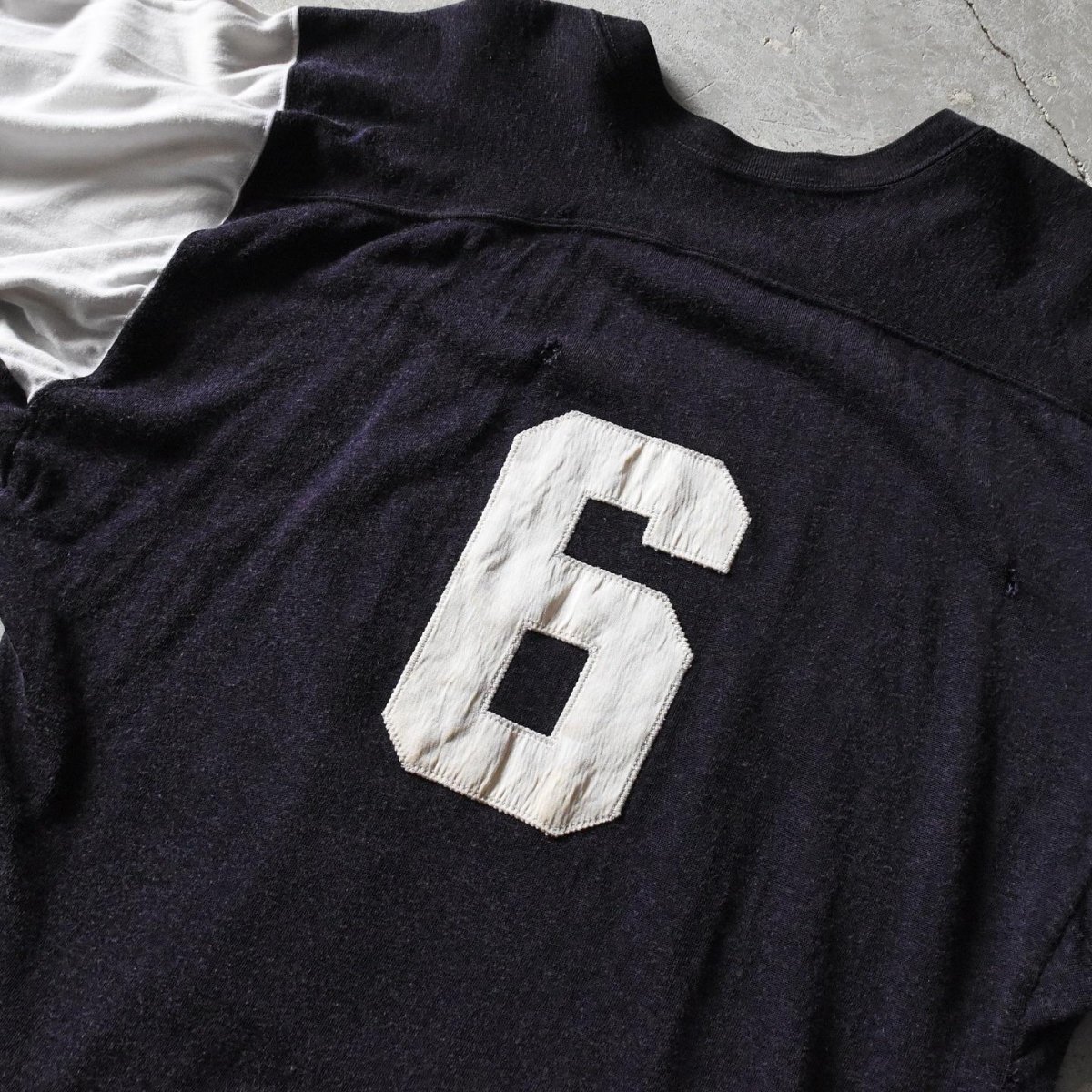 画像10: 1960s UWO LAW SCHOOL ナンバリングフットボールTシャツ　 実寸L  (10)