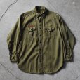 画像1: 1940s BSA BOY SCOUTS マチ付きシャツ　<br>"チェンジボタン"　<br>実寸ML<br> (1)