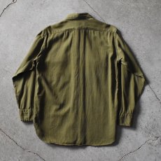 画像2: 1940s BSA BOY SCOUTS マチ付きシャツ　 "チェンジボタン"　 実寸ML  (2)