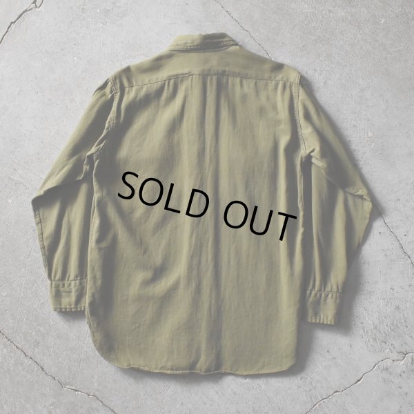 画像2: 1940s BSA BOY SCOUTS マチ付きシャツ　 "チェンジボタン"　 実寸ML 