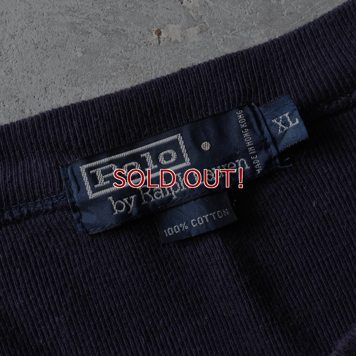 画像3: Polo by Ralph Lauren ヘンリーネック長袖Tシャツ　 表記XL  (3)