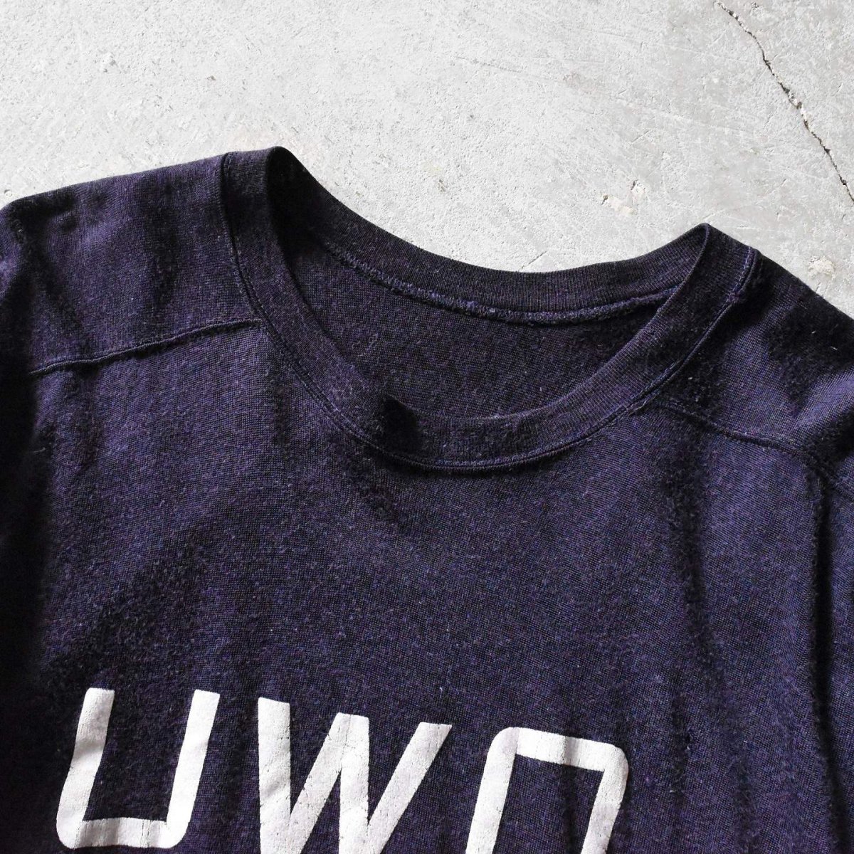 画像3: 1960s UWO LAW SCHOOL ナンバリングフットボールTシャツ　 実寸L  (3)