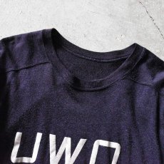 画像3: 1960s UWO LAW SCHOOL ナンバリングフットボールTシャツ　 実寸L  (3)