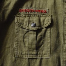 画像6: 1940s BSA BOY SCOUTS マチ付きシャツ　 "チェンジボタン"　 実寸ML  (6)