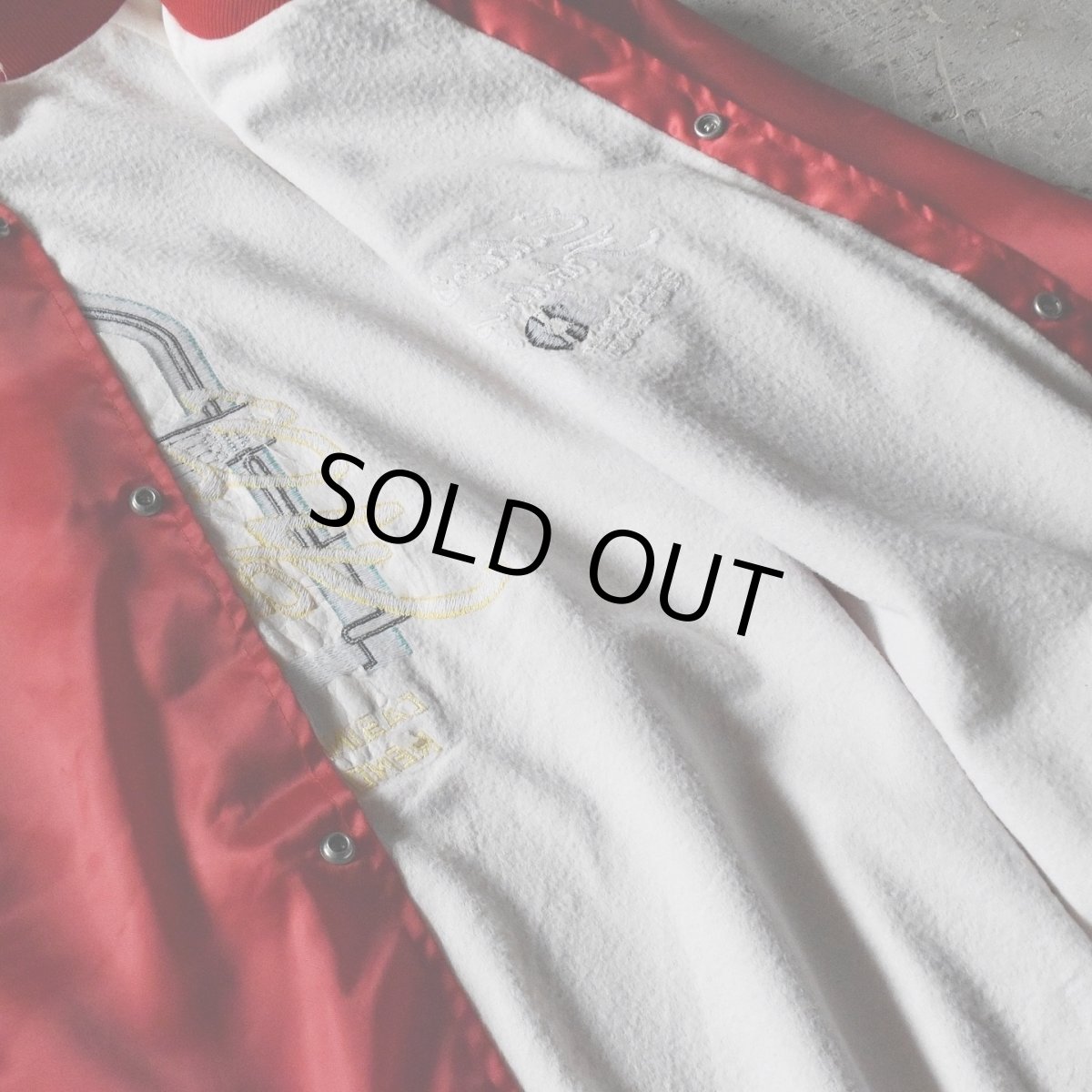 画像9: 1990s Eddie's Fabulous 50's ナイロンサテンジャケット　 "MADE IN USA"　 表記2XL  (9)