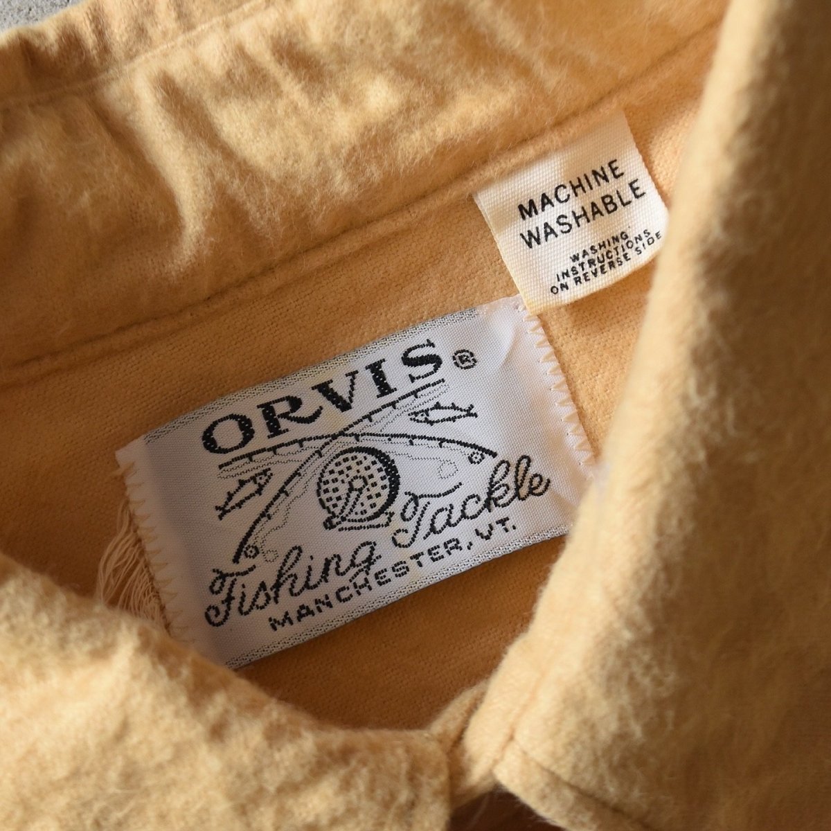 画像4: 1970s ORVIS シャモアクロスシャツ　 実寸L  (4)