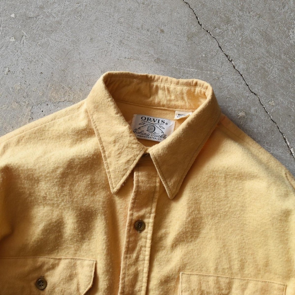 画像3: 1970s ORVIS シャモアクロスシャツ　 実寸L  (3)