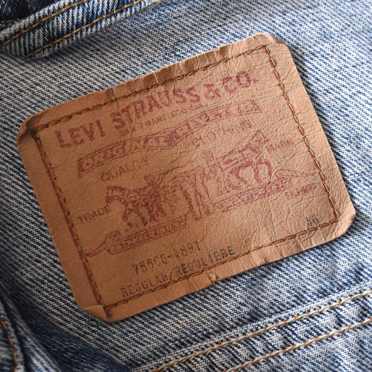 画像3: 1990s Levi's 75506 デニムジャケット　 "MADE IN CANADA"　 表記46  (3)
