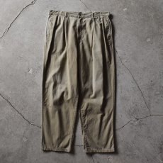 画像1: 1990s Polo by RalphLauren ツータックチノトラウザー　 "POLO CHINO初期タグ"　 表記W38 L32  (1)
