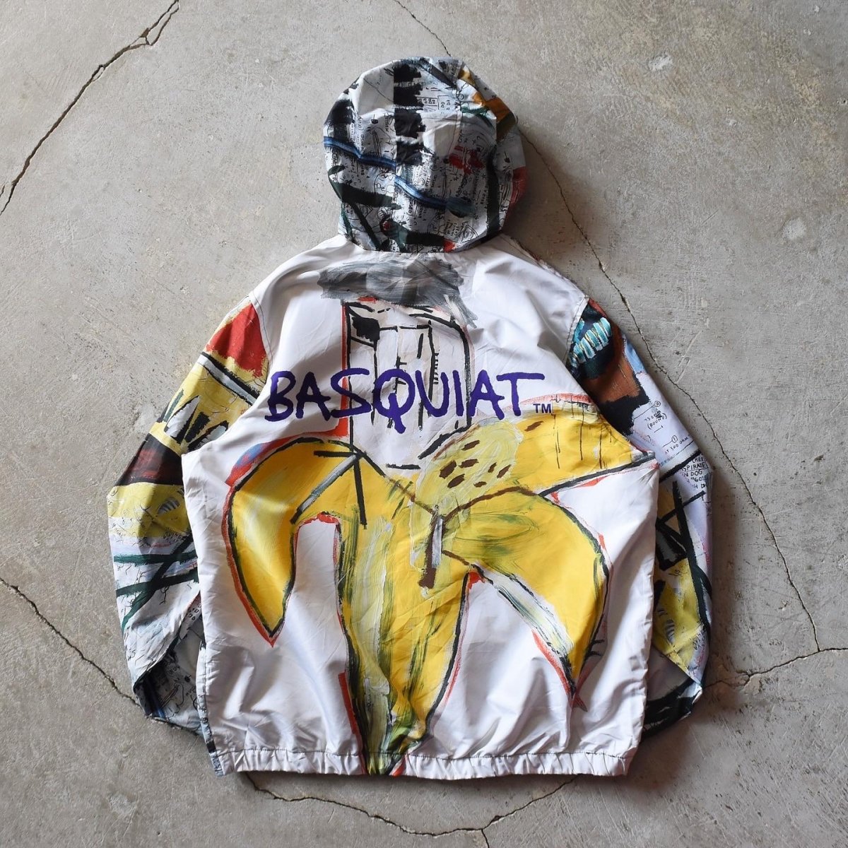 画像2: JEAN-MICHEL BASQUIAT × MEMBERS ONLY ウインドブレーカー　 表記XL  (2)