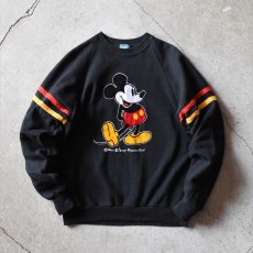 画像1: 1980s MICKEY フロッキースウェット　 "MADE IN USA"　 表記XL  (1)