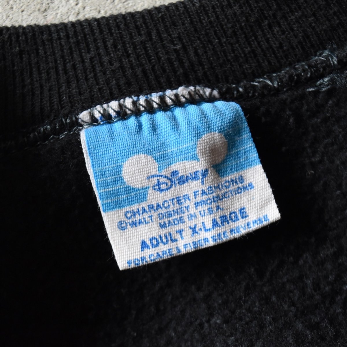画像2: 1980s MICKEY フロッキースウェット　 "MADE IN USA"　 表記XL  (2)